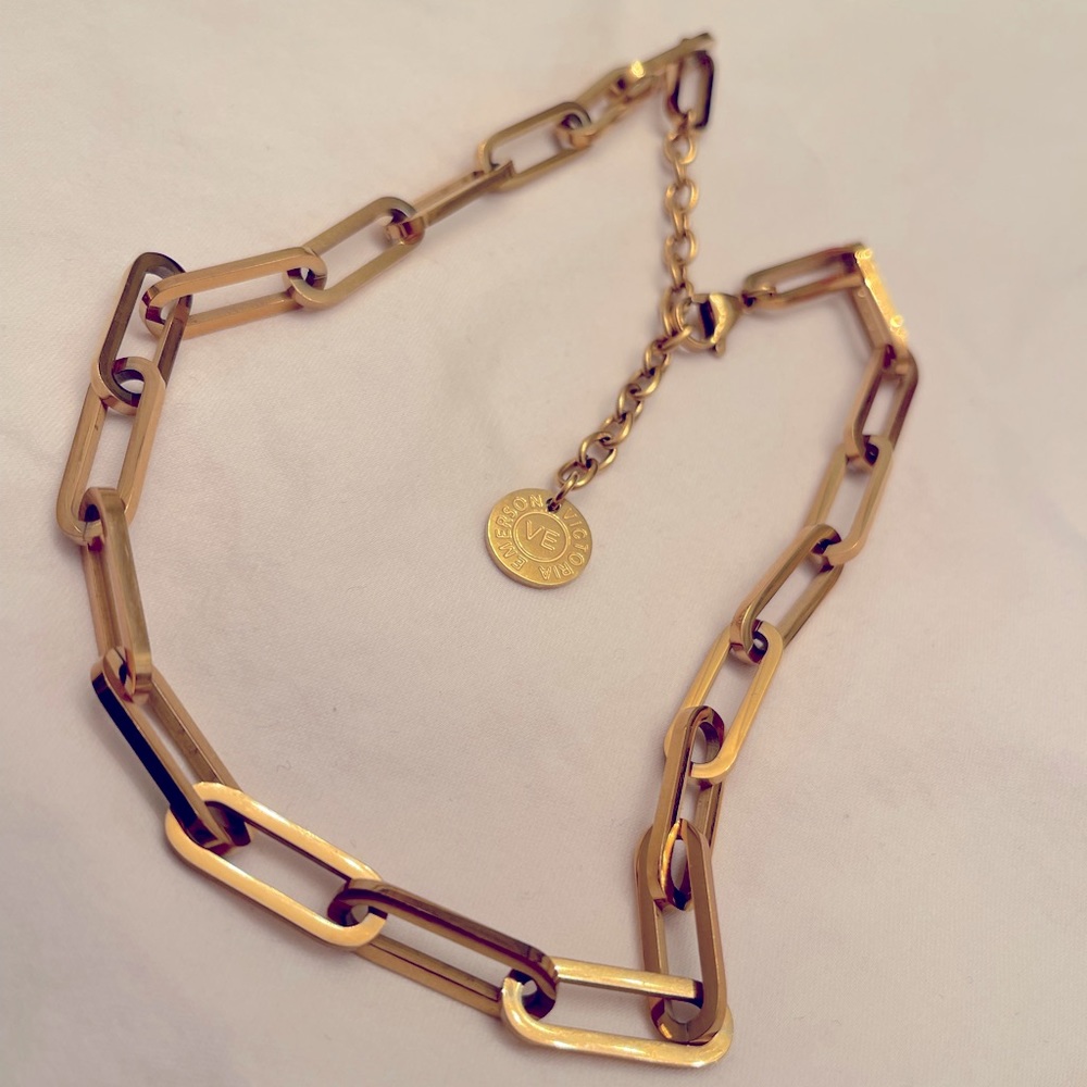 Victoria Emerson Paperclip Link necklace